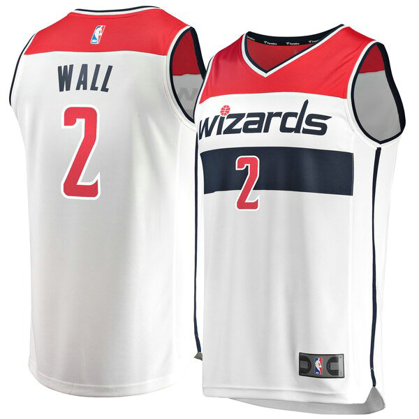 Maillot nba Washington Wizards Association Edition Homme John Wall 2 Blanc